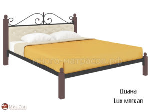 Кровать Диана Lux мягкая (черн)