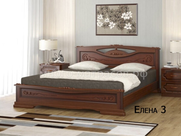 Кровать Елена 3 (орех)