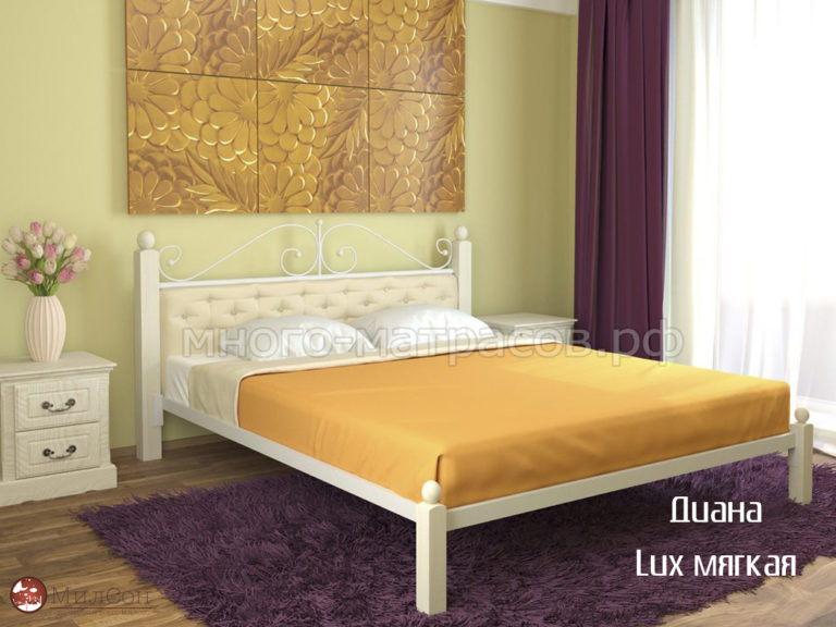 Кровать диана lux мягкая