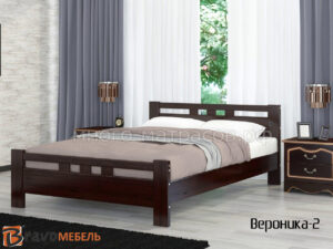 кровать вероника-2 орех темный