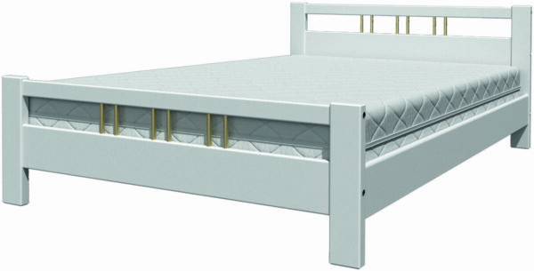 Кровать Вероника-3 белый античный