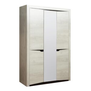 Шкаф для одежды 33.02 (3-х дверный) Бетон пайн белый-венге.