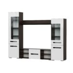 Гостиная МГС 6 дуб венге:белый глянецj