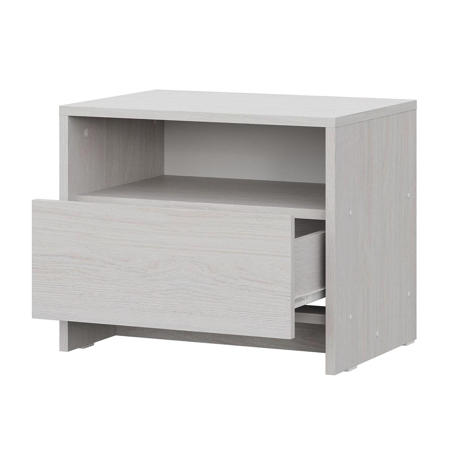 Тумба прикроватная МСП 1 ясень анкор откр Тумба прикроватная МСП 1 ясень анкор светлый